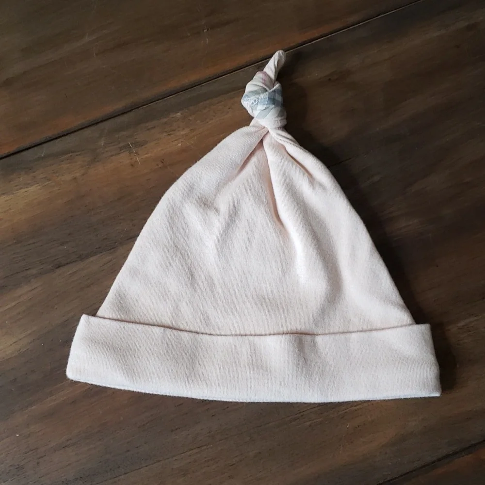 Burberry NWOT Check-Trim Infant Baby Hat